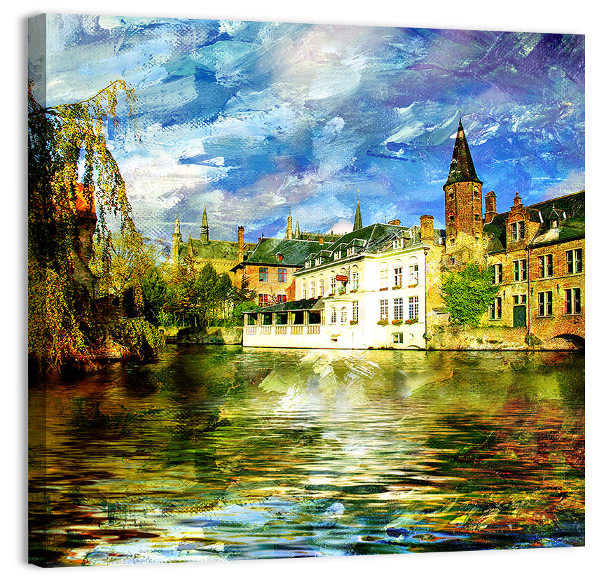 Dijver Canal, Bruges Wall Art