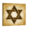 Vintage Brown Star of David Wall Art