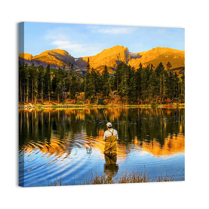 Sunrise Fishing at Sprague Lake Wall Art