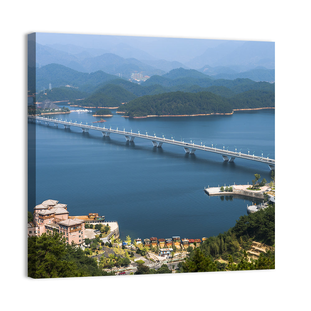 Qiandao Lake Bridge View Wall Art
