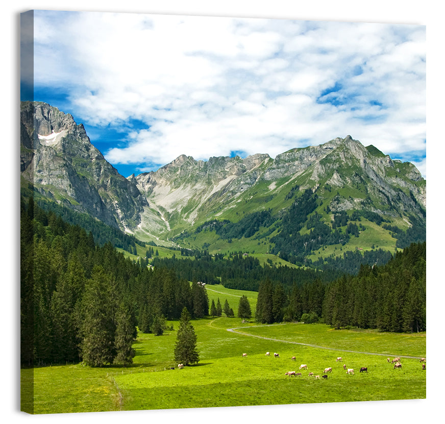 Arnibach Valley Summer Meadow Wall Art