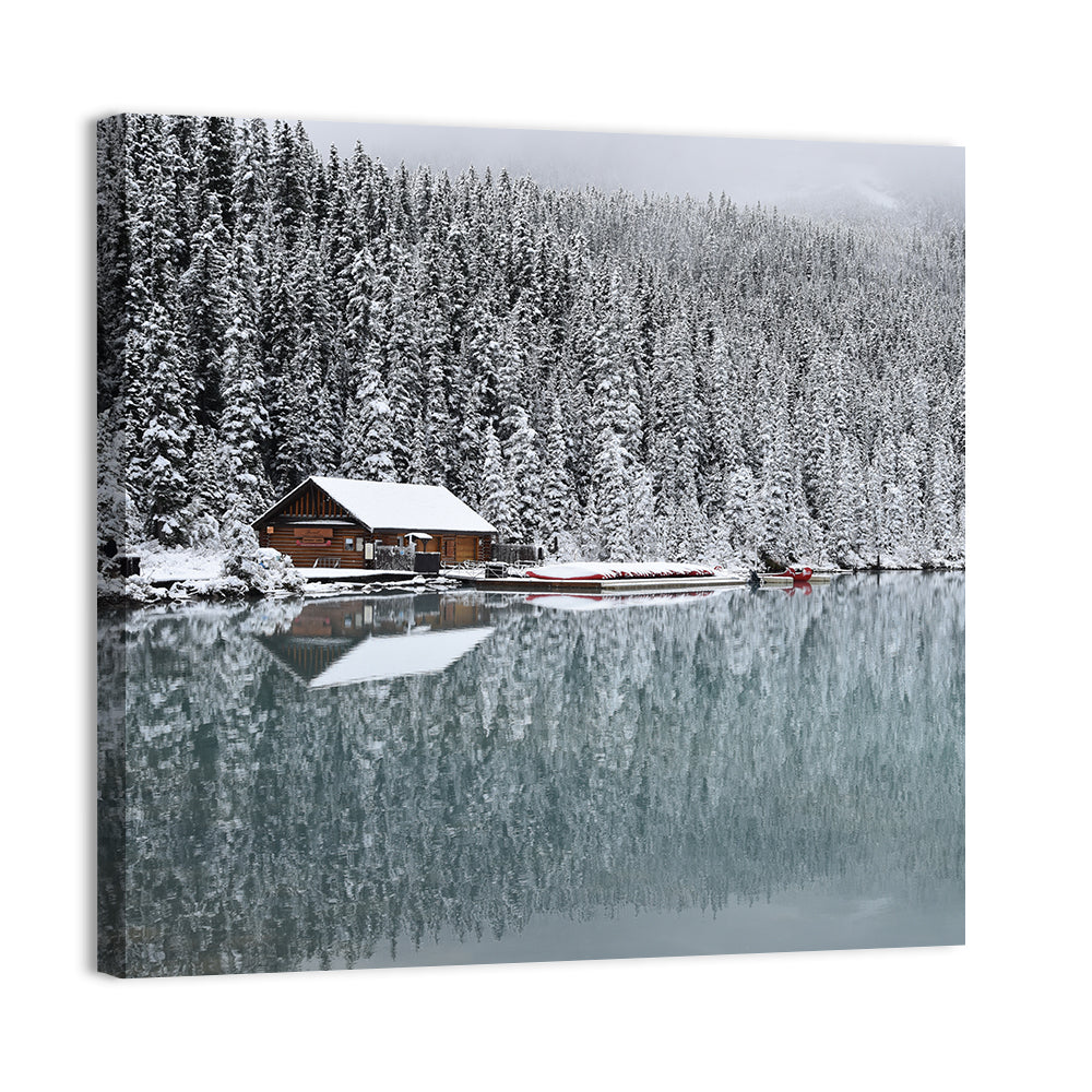 Lake Louise Winter Reflection Wall Art