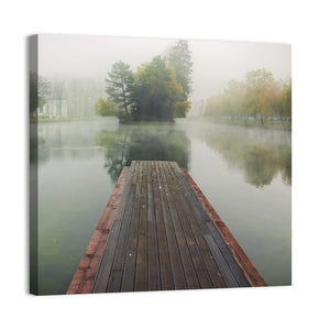 Foggy Lake Wall Art