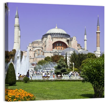Hagia Sophia Fountain Gardens Istanbul Wall Art