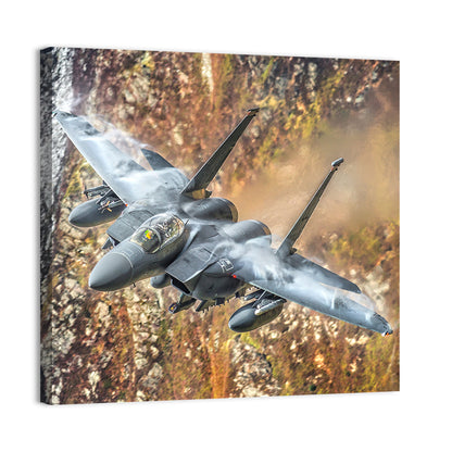 F-15 Over Mountain Canyon Wall Art