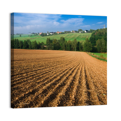 Kansas Wheat Cultivation Farm Wall Art