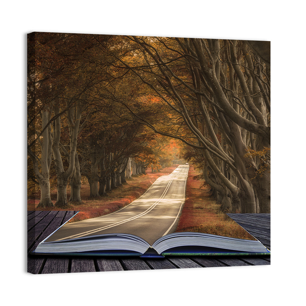 Surreal Book Pathway Wall Art
