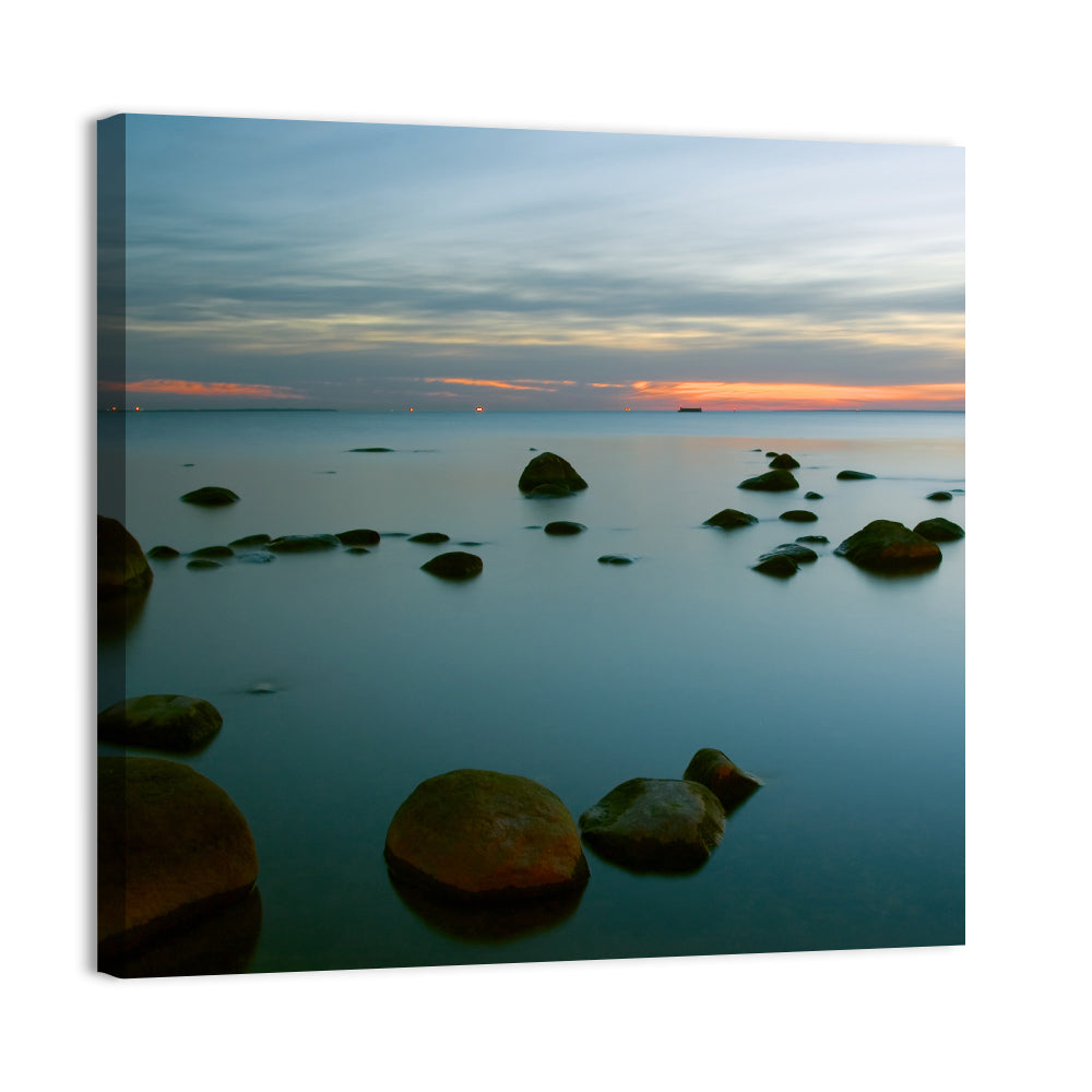Baltic Sea at Twilight Wall Art