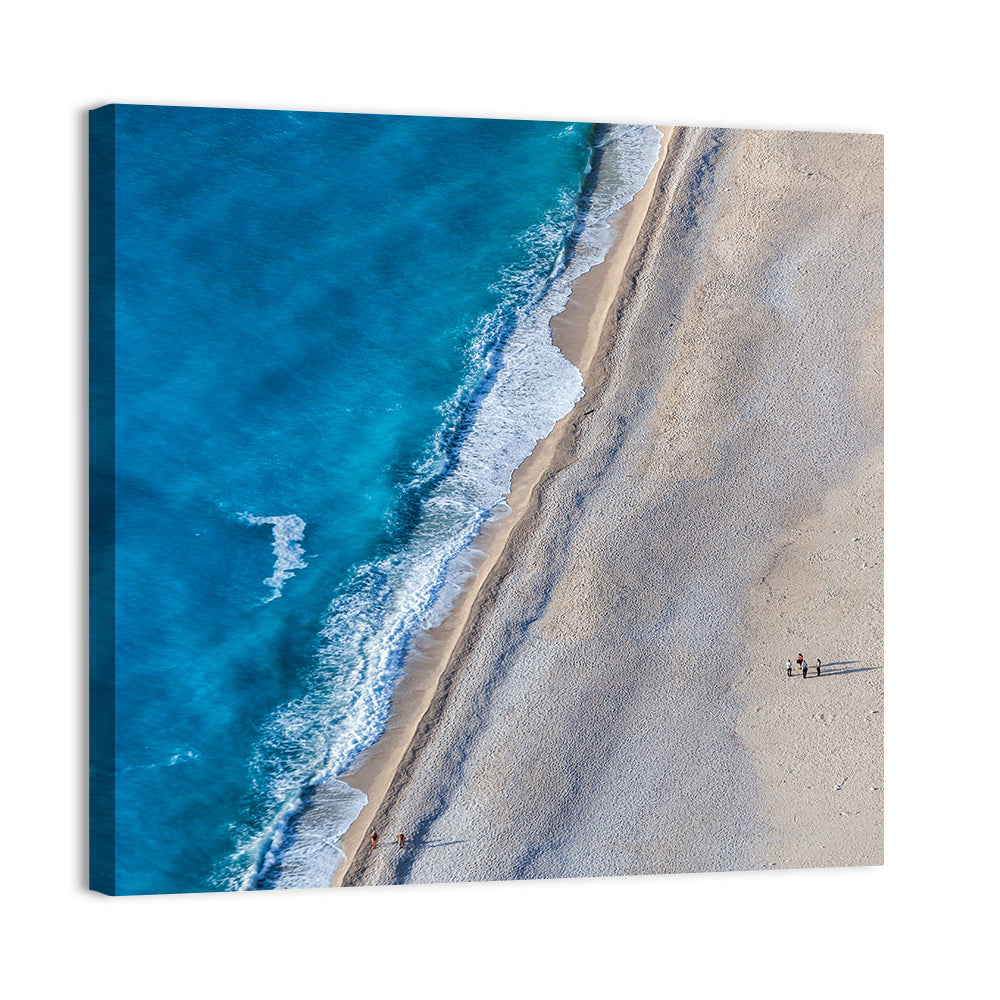 Myrtos Beach Aerial View Wall Art