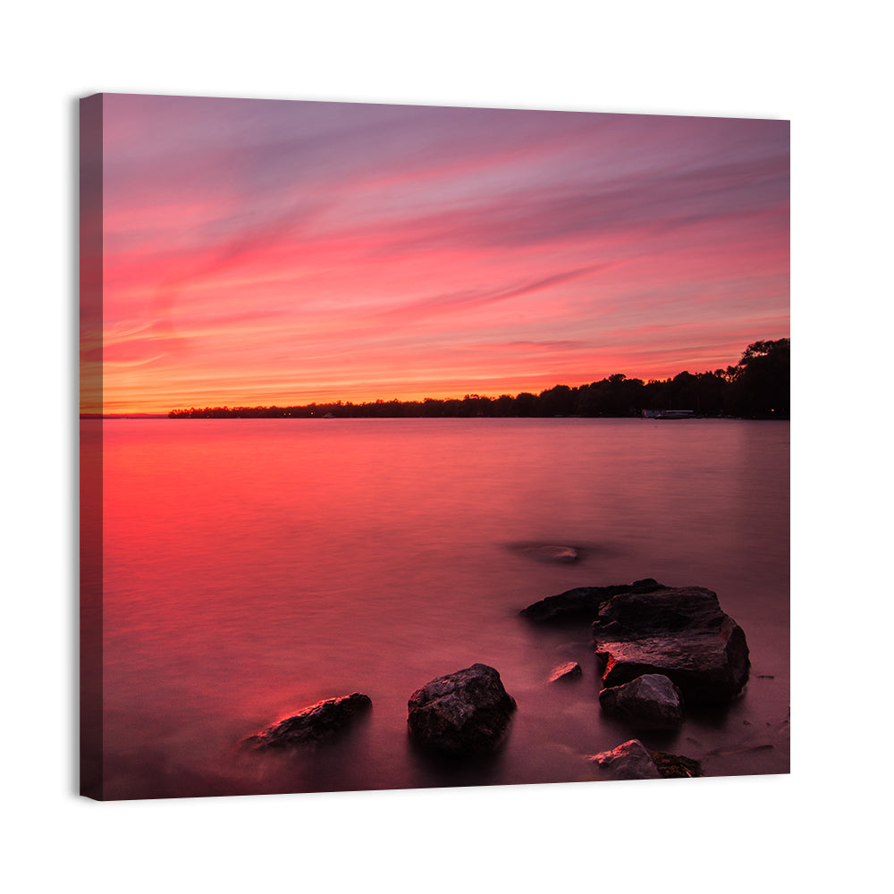 Lake Simcoe Sunset Wall Art