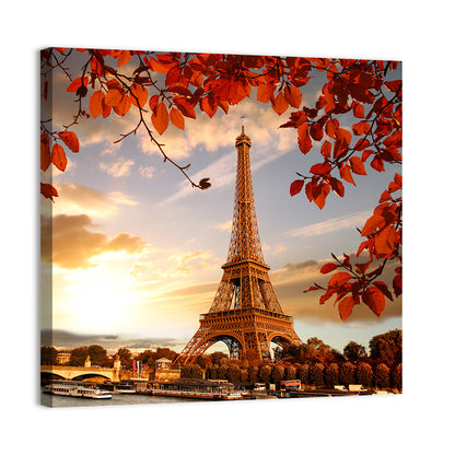 Eiffel Tower at Golden Hour Wall Art