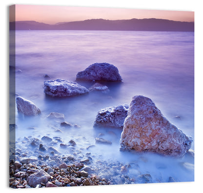Dead Sea Salt Rocks at Dawn Wall Art