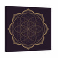 Golden Sacred Geometry Mandala Wall Art