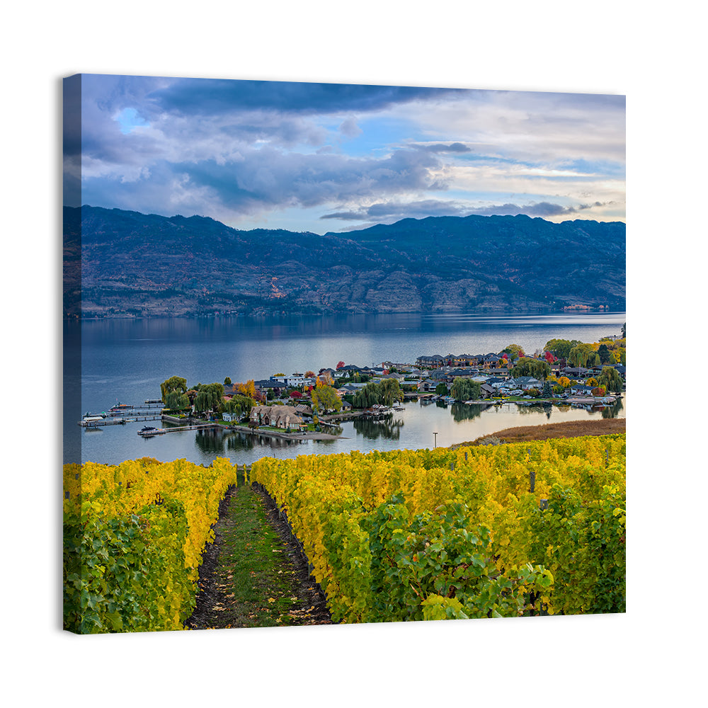 Okanagan Lake Vineyard, Kelowna Wall Art