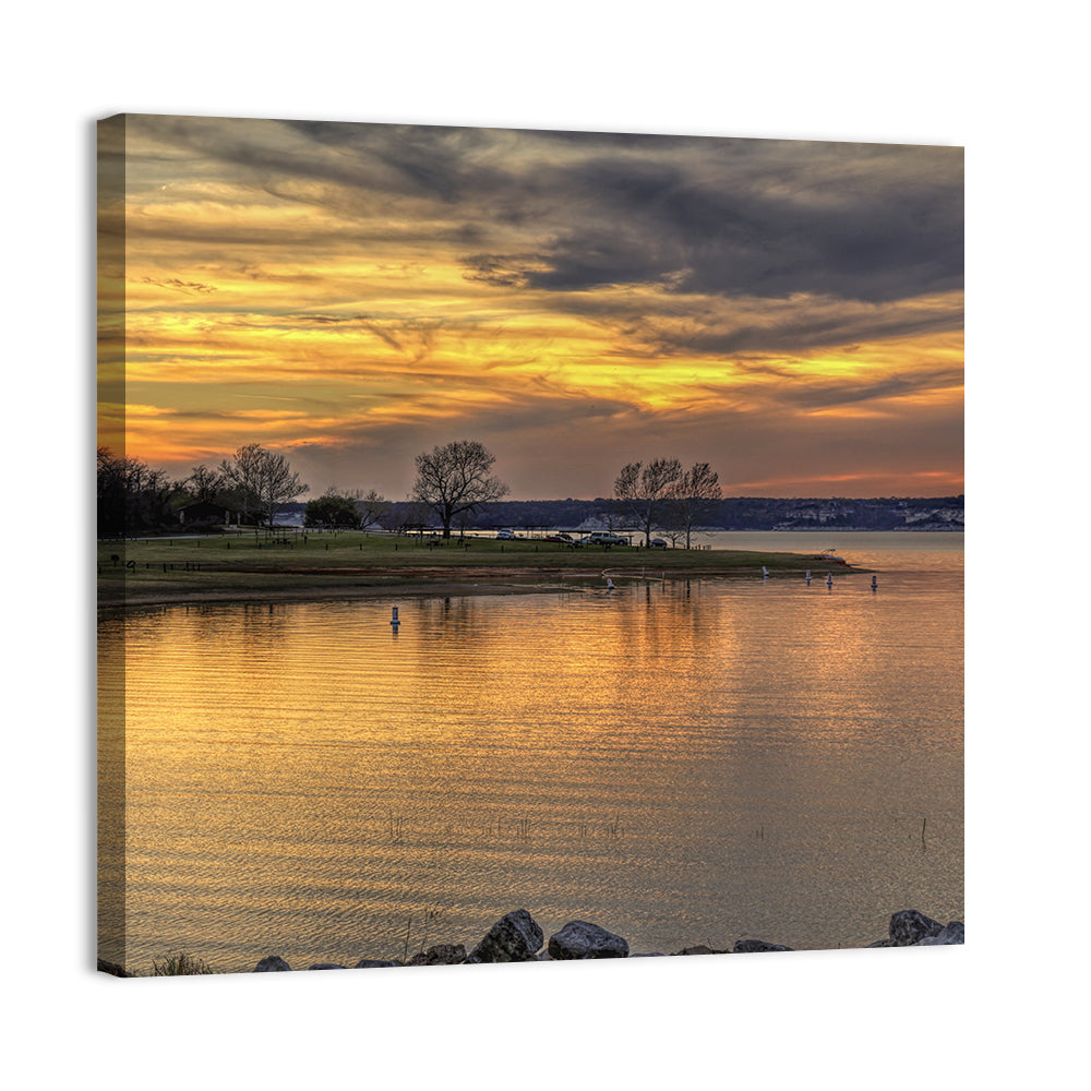 Lake Whitney Sunset Wall Art