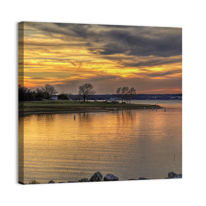 Lake Whitney Sunset Wall Art