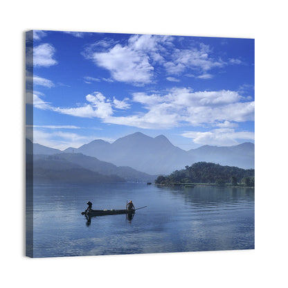 Sun Moon Lake Morning Mist Wall Art