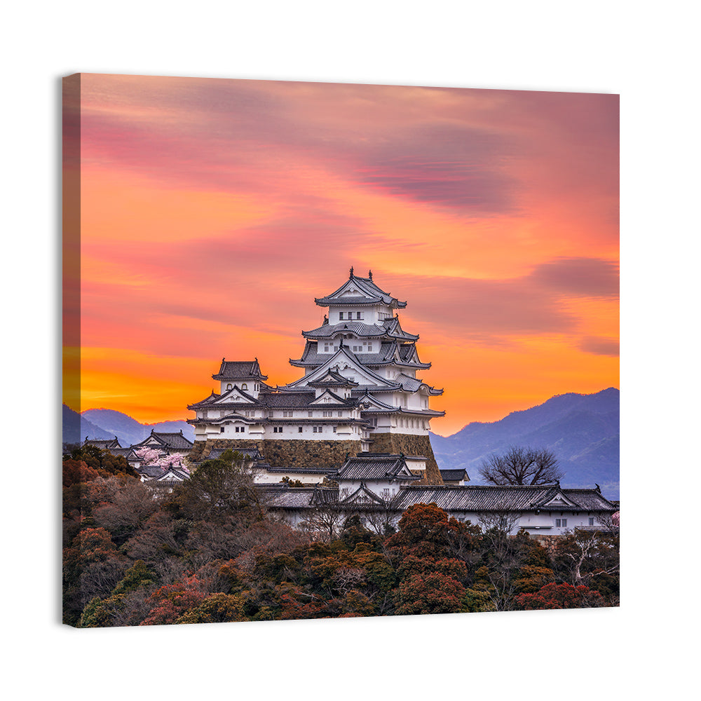 Himeji Castle at Sunrise Wall Art