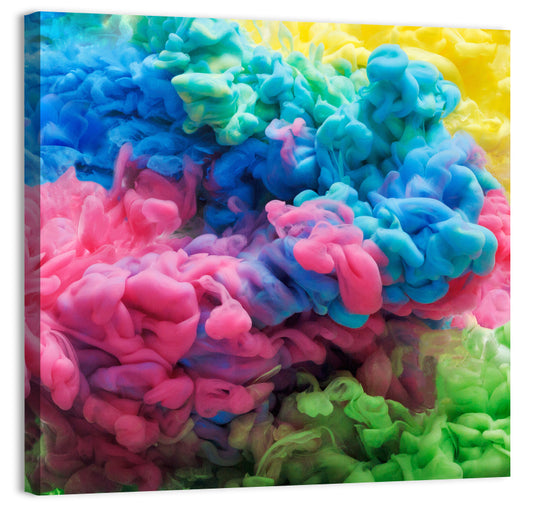 Swirling Ink Plumes Wall Art