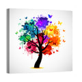 Painted Tree with Butterflies Wall Art