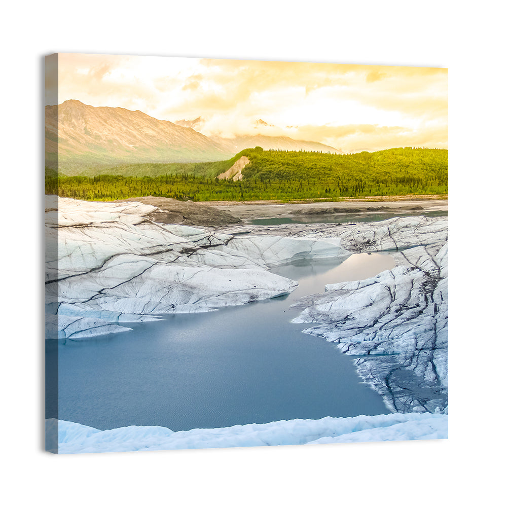Matanuska Glacier at Sunset Wall Art