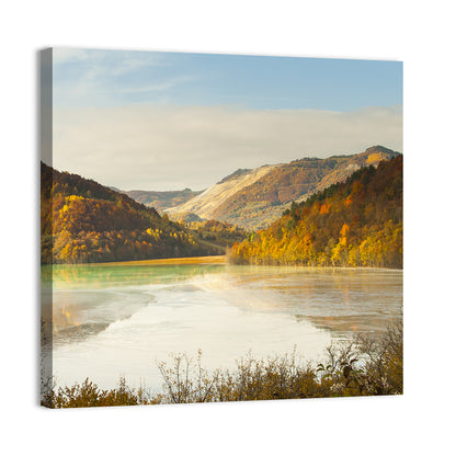 Bright Green Tailings Lake Wall Art