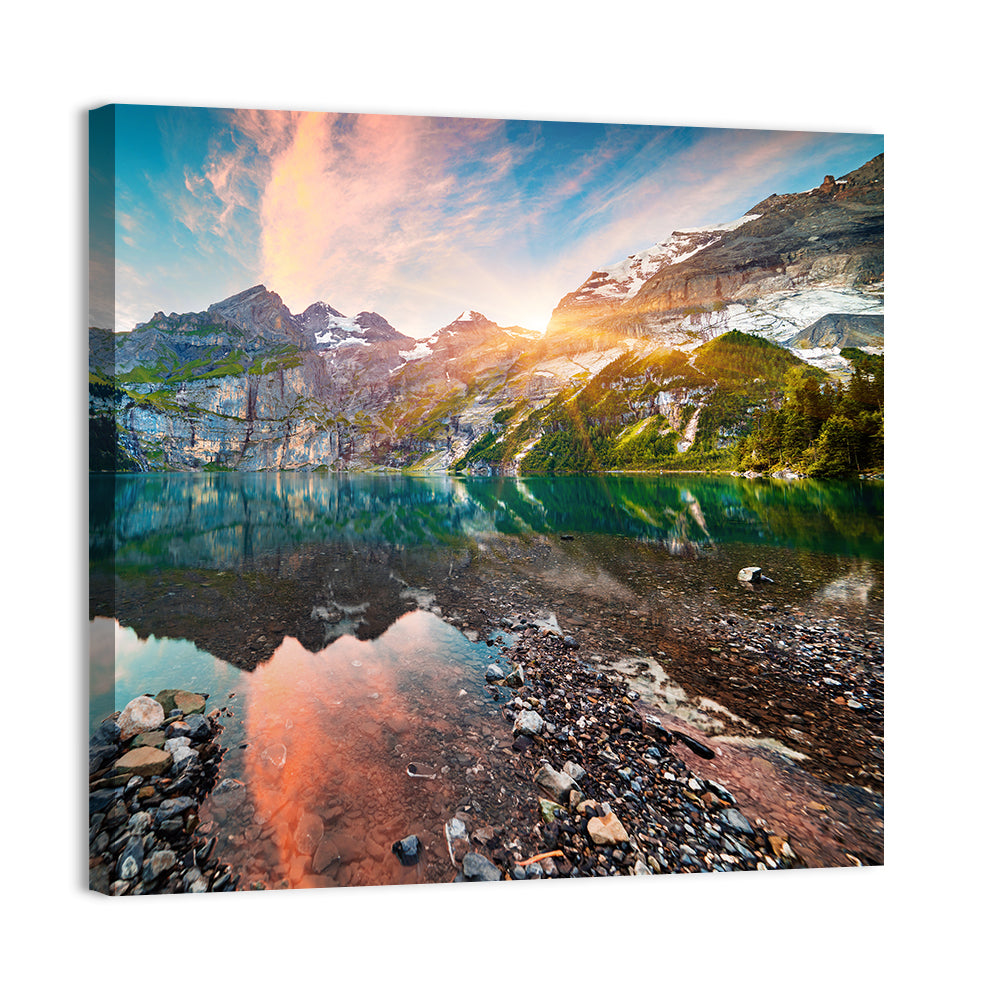 Oeschinensee Reflection Wall Art