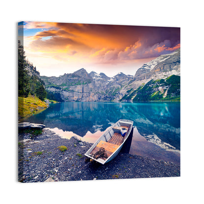 Oeschinensee at Sunset Wall Art