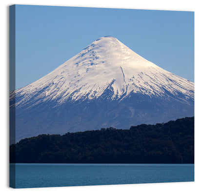 Snow-capped Osorno Volcano Over Lake Wall Art