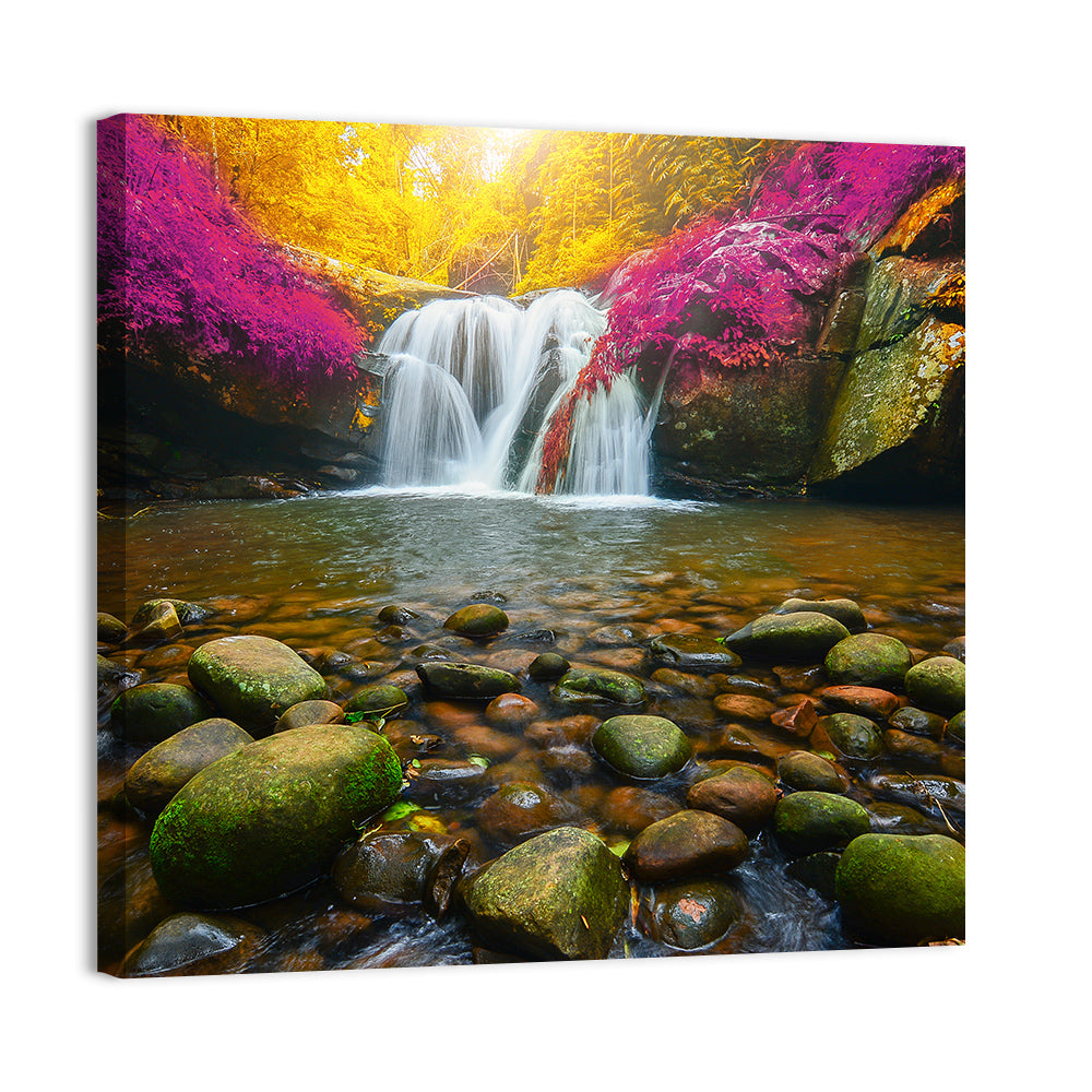 Phu Soi Dao Waterfall at Dusk Wall Art