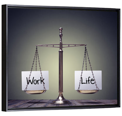 Metallic Scale: Work and Life Wall Art
