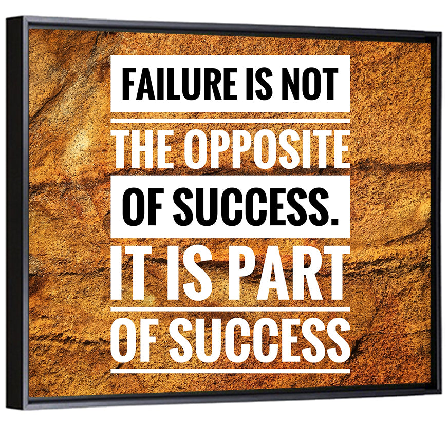 Failure Is Part of Success, Rock Texture Wall Art