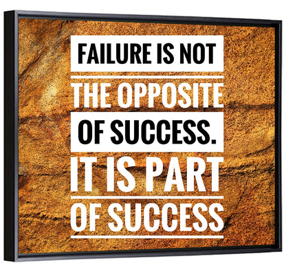 Failure Is Part of Success, Rock Texture Wall Art