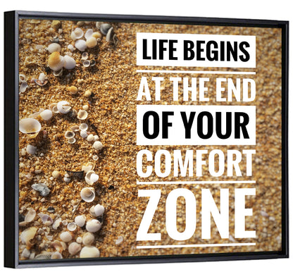 Life Begins at the End Quote Wall Art