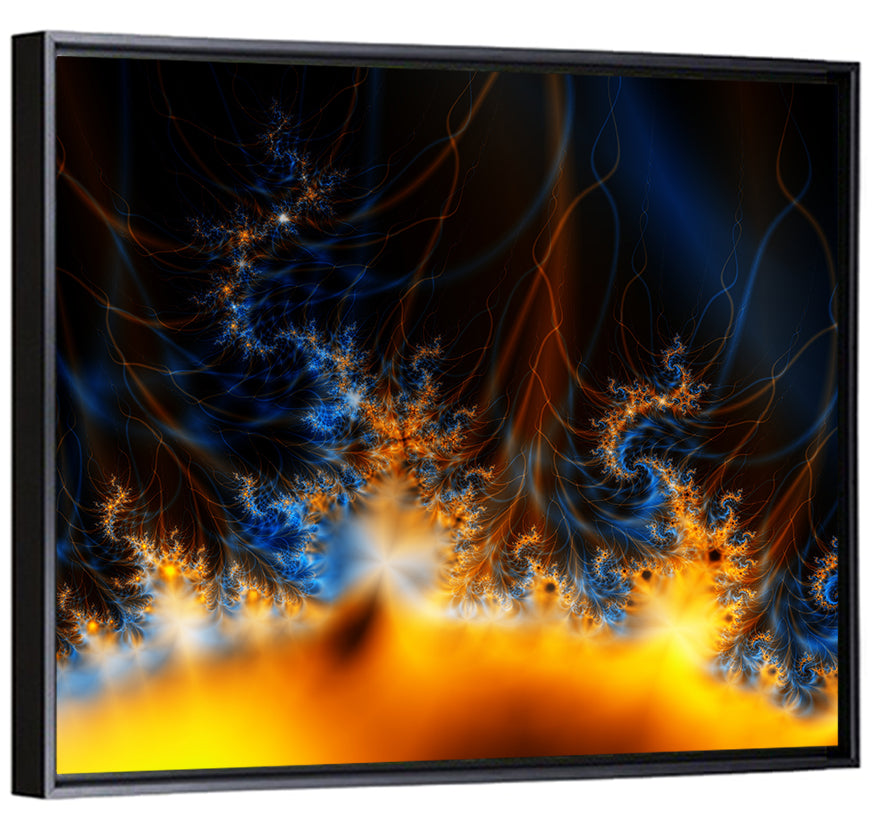 Solar Flare Fractal Flame Wall Art
