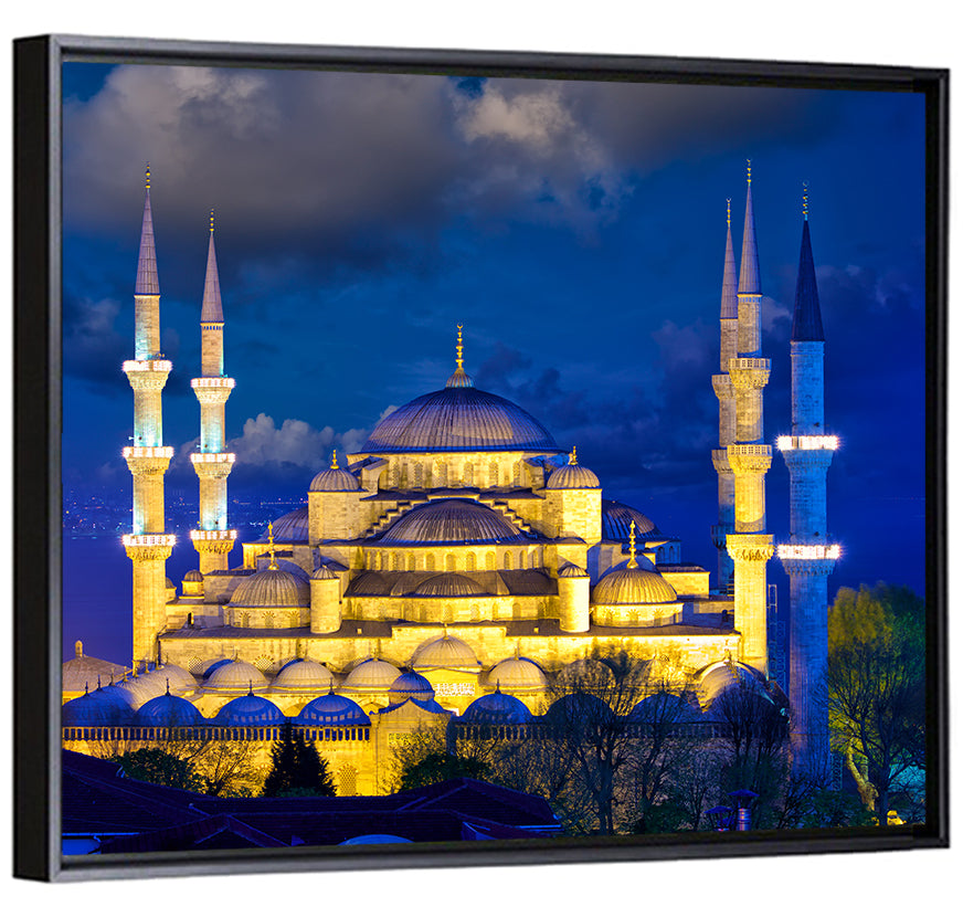Sultanahmet Camii at Twilight Wall Art
