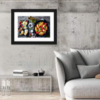Pesto Baked Chicken Flat Lay Wall Art