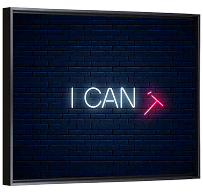 I Can Neon Sign Wall Art