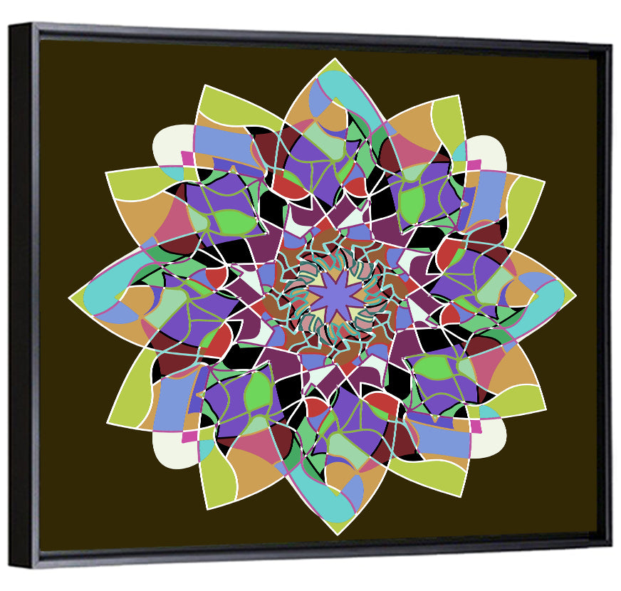 Dahlia Mandala Wall Art