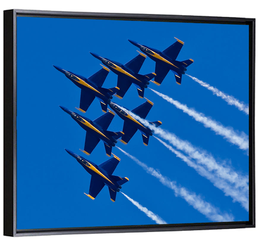 Blue Angels Delta Formation Flyover Wall Art