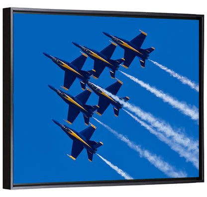 Blue Angels Delta Formation Flyover Wall Art