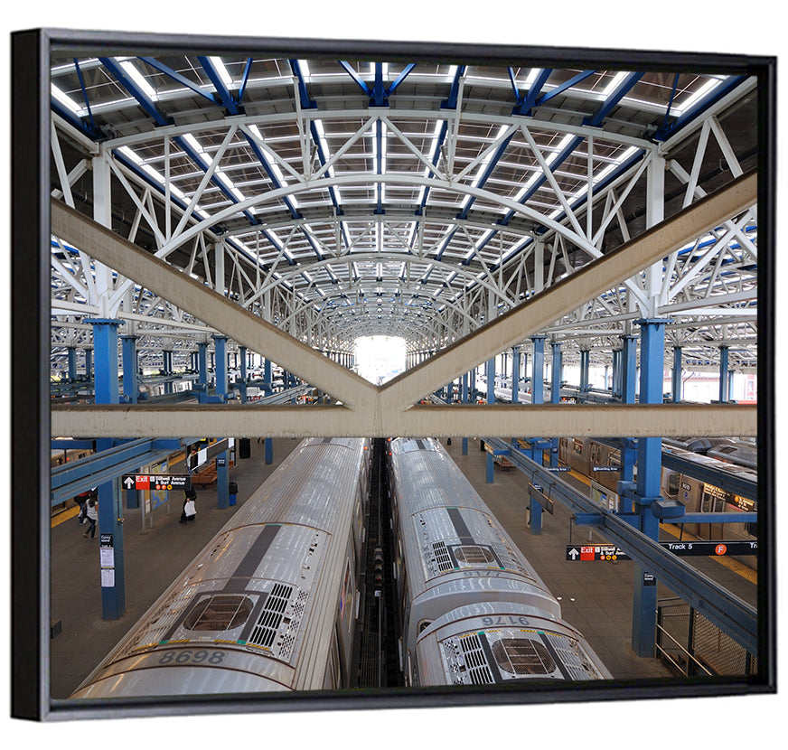 Stillwell Avenue Station Platform Perspective Wall Art
