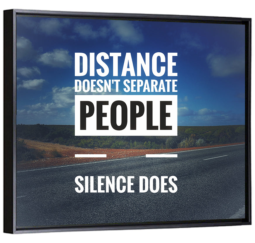 Silence Separates People Wall Art