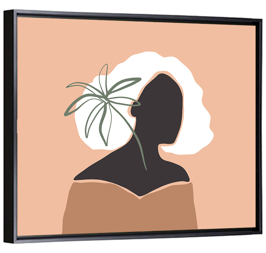 Modern Woman Silhouette Wall Art