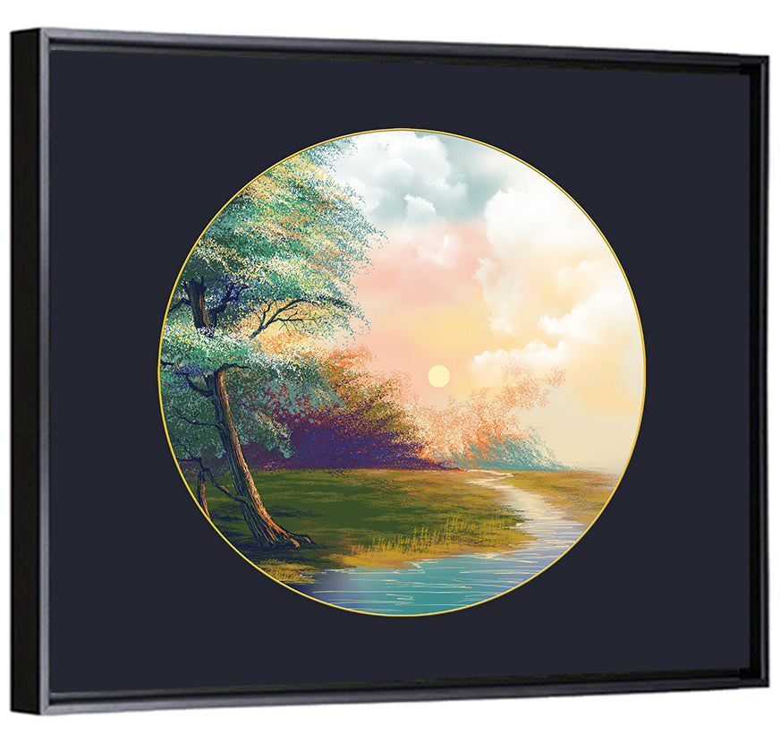 Spring Forest at Sunset Wall Art