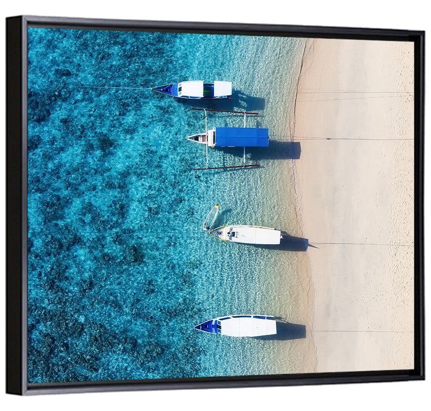 Gili Meno Aerial Seascape Wall Art