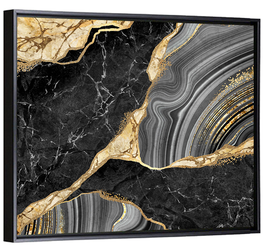 Gold River Abstract Wall Art