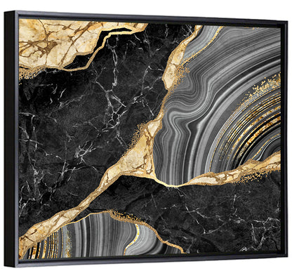 Gold River Abstract Wall Art