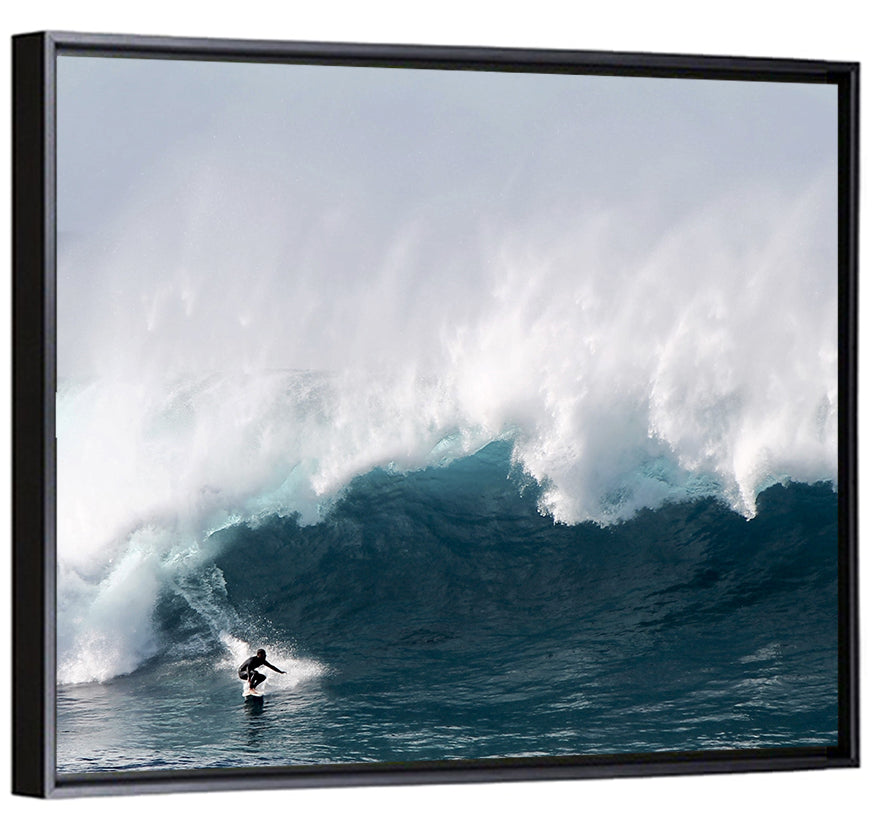 Surfer Beneath Breaking Wave Wall Art