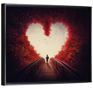 Heart Shaped Pathway Wall Art